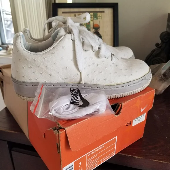 Rare vintage  Nike airforce 82 Supreme ostrich shoes mens 7 - Picture 11 of 16